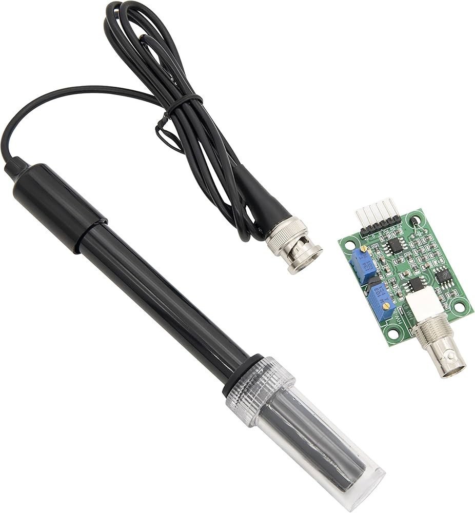 pH Electrode Probe BNC Connector 0-14 pH with Module for Arduino